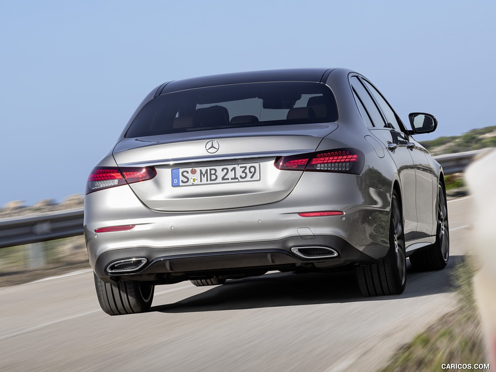 2021 Mercedes-Benz E-Class AMG line (Color: Mojave Silver Metallic) - Rear