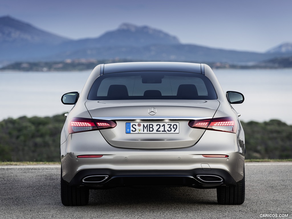 2021 Mercedes-Benz E-Class AMG line (Color: Mojave Silver Metallic) - Rear