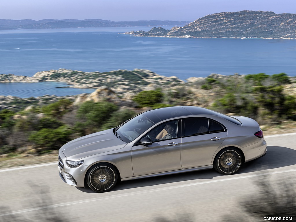 2021 Mercedes-Benz E-Class AMG line (Color: Mojave Silver Metallic) - Side