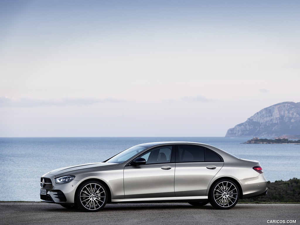 2021 Mercedes-Benz E-Class AMG line (Color: Mojave Silver Metallic) - Side