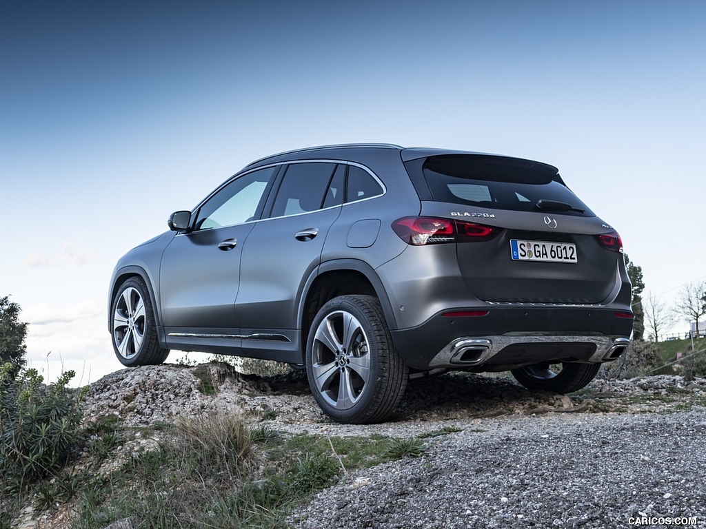 2021 Mercedes-Benz GLA 220d (Color: Mountain Grey Magno) - Rear Three-Quarter