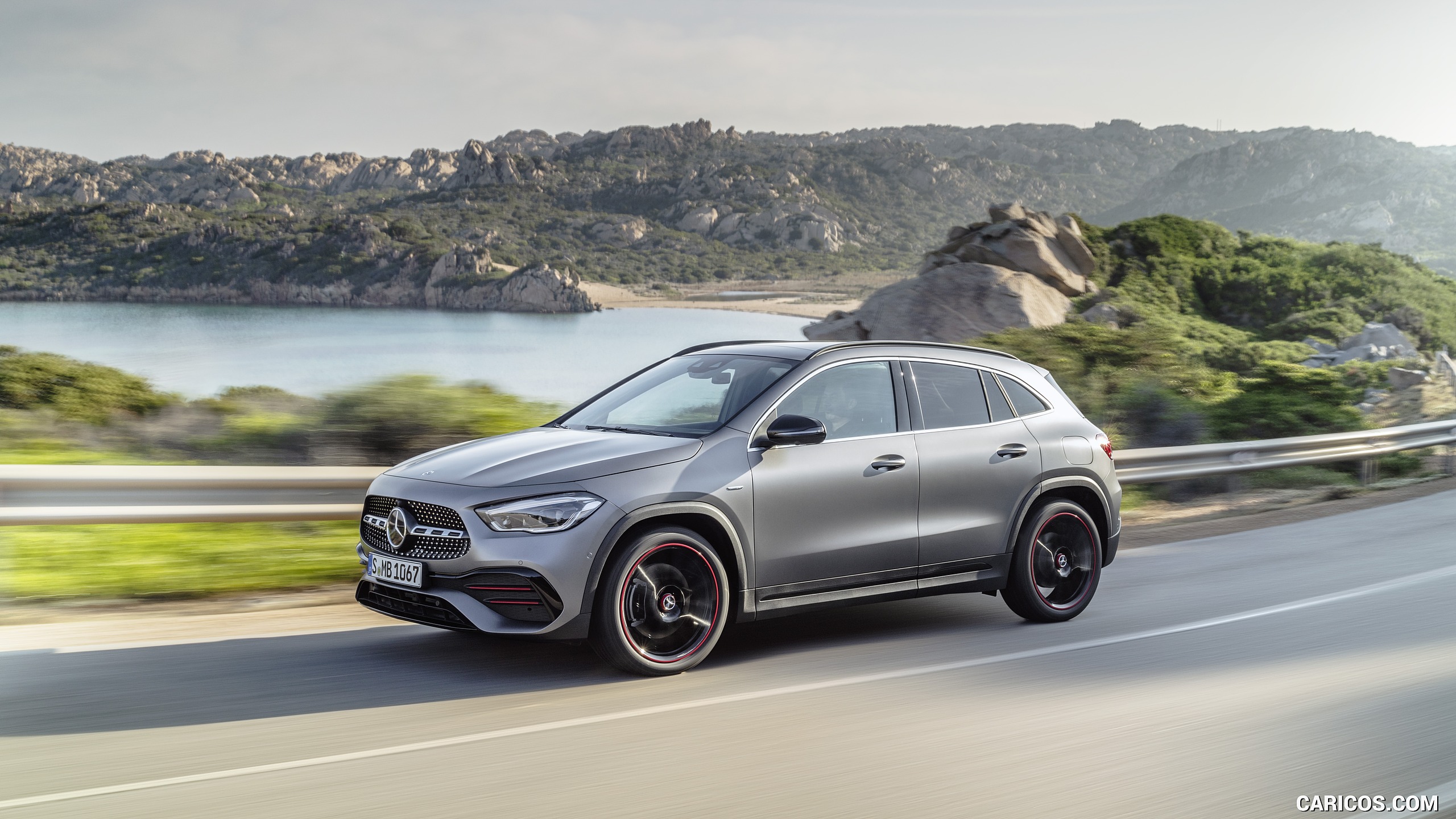 2021 Mercedes-Benz GLA Edition1 AMG Line (Color: Mountain Grey MAGNO) - Side, #6 of 280