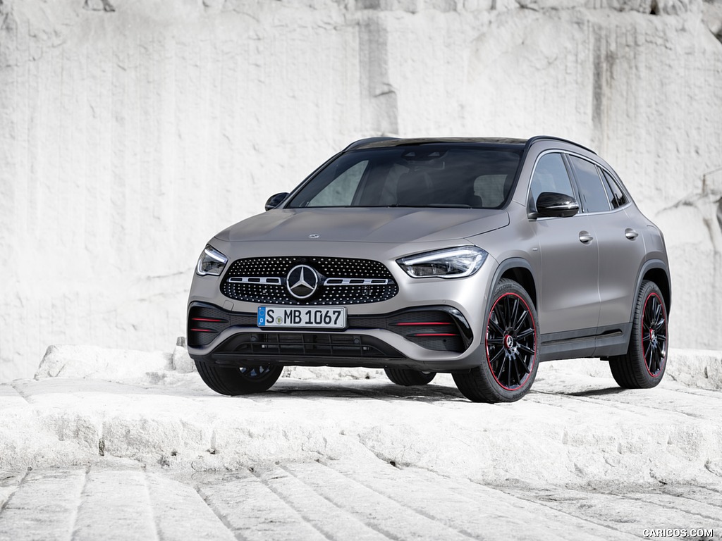 2021 Mercedes-Benz GLA Edition1 AMG Line (Color: Mountain Grey MAGNO) - Front Three-Quarter