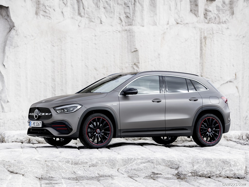 2021 Mercedes-Benz GLA Edition1 AMG Line (Color: Mountain Grey MAGNO) - Front Three-Quarter