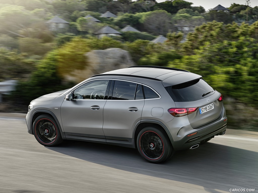 2021 Mercedes-Benz GLA Edition1 AMG Line (Color: Mountain Grey MAGNO) - Rear Three-Quarter