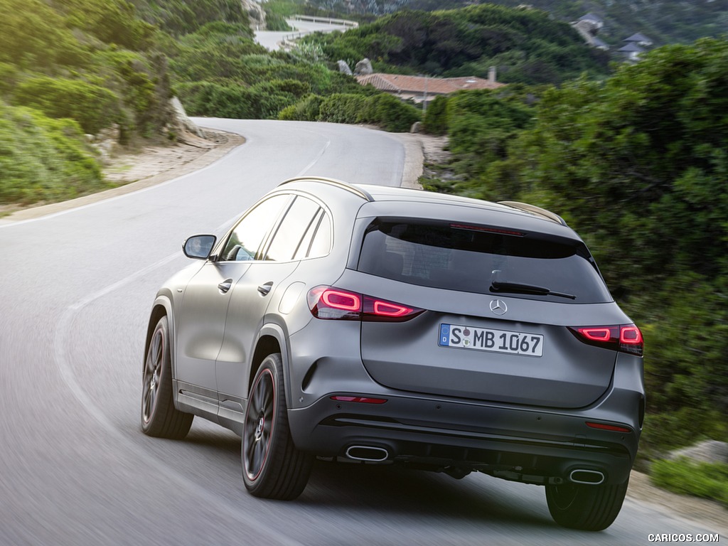 2021 Mercedes-Benz GLA Edition1 AMG Line (Color: Mountain Grey MAGNO) - Rear Three-Quarter