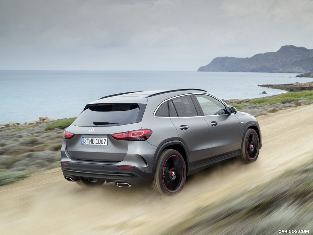 2021 Mercedes-Benz GLA Edition1 AMG Line (Color: Mountain Grey MAGNO) - Rear Three-Quarter