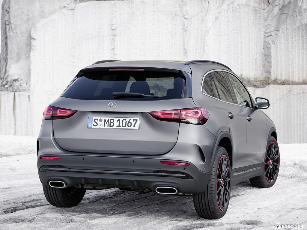 2021 Mercedes-Benz GLA Edition1 AMG Line (Color: Mountain Grey MAGNO) - Rear Three-Quarter