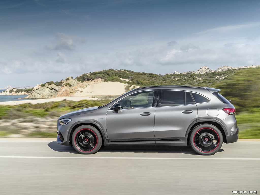 2021 Mercedes-Benz GLA Edition1 AMG Line (Color: Mountain Grey MAGNO) - Side