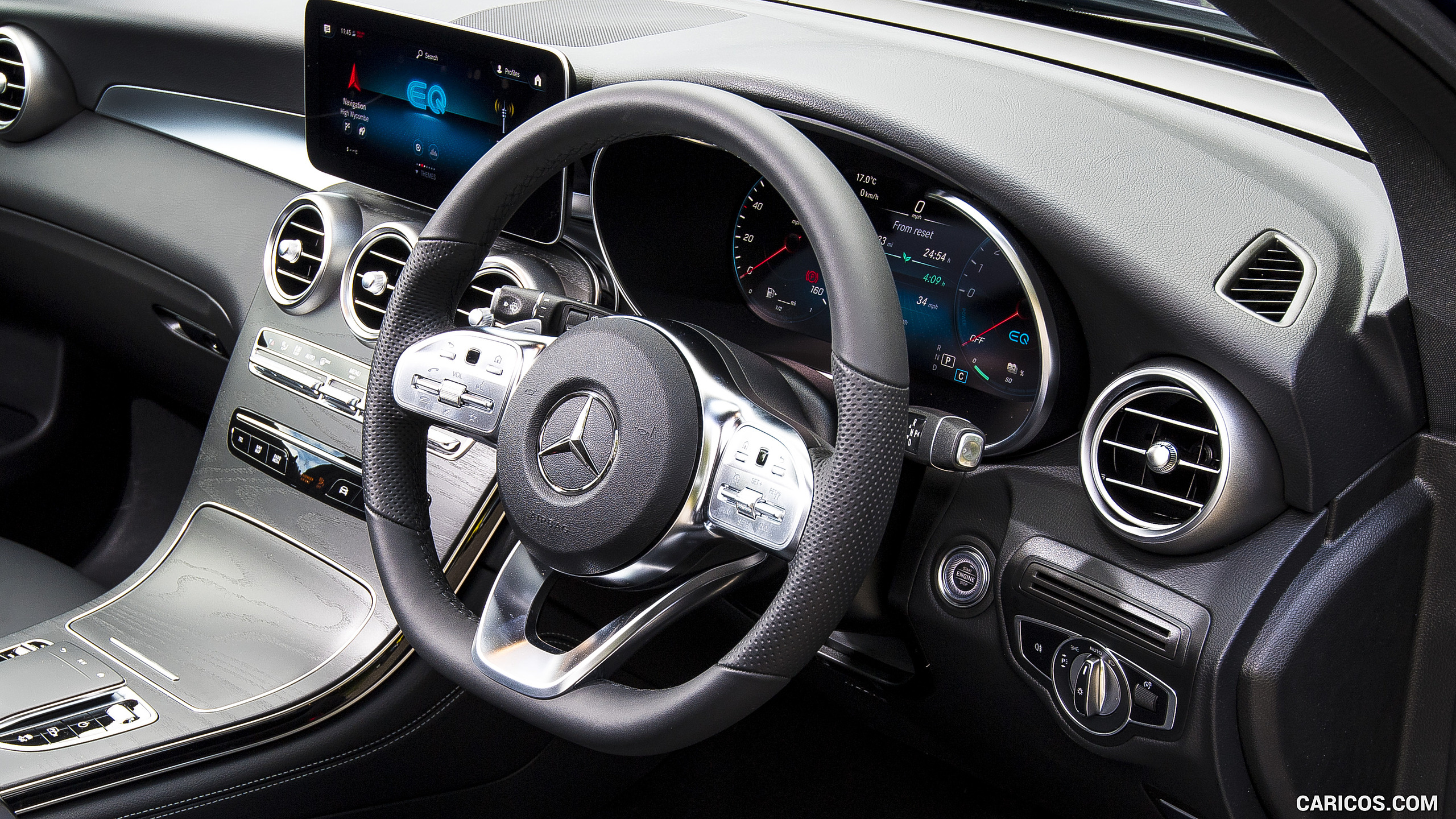 2021 Mercedes-Benz GLC 300 e Plug-In Hybrid (UK-Spec) - Interior, Steering Wheel, #68 of 84