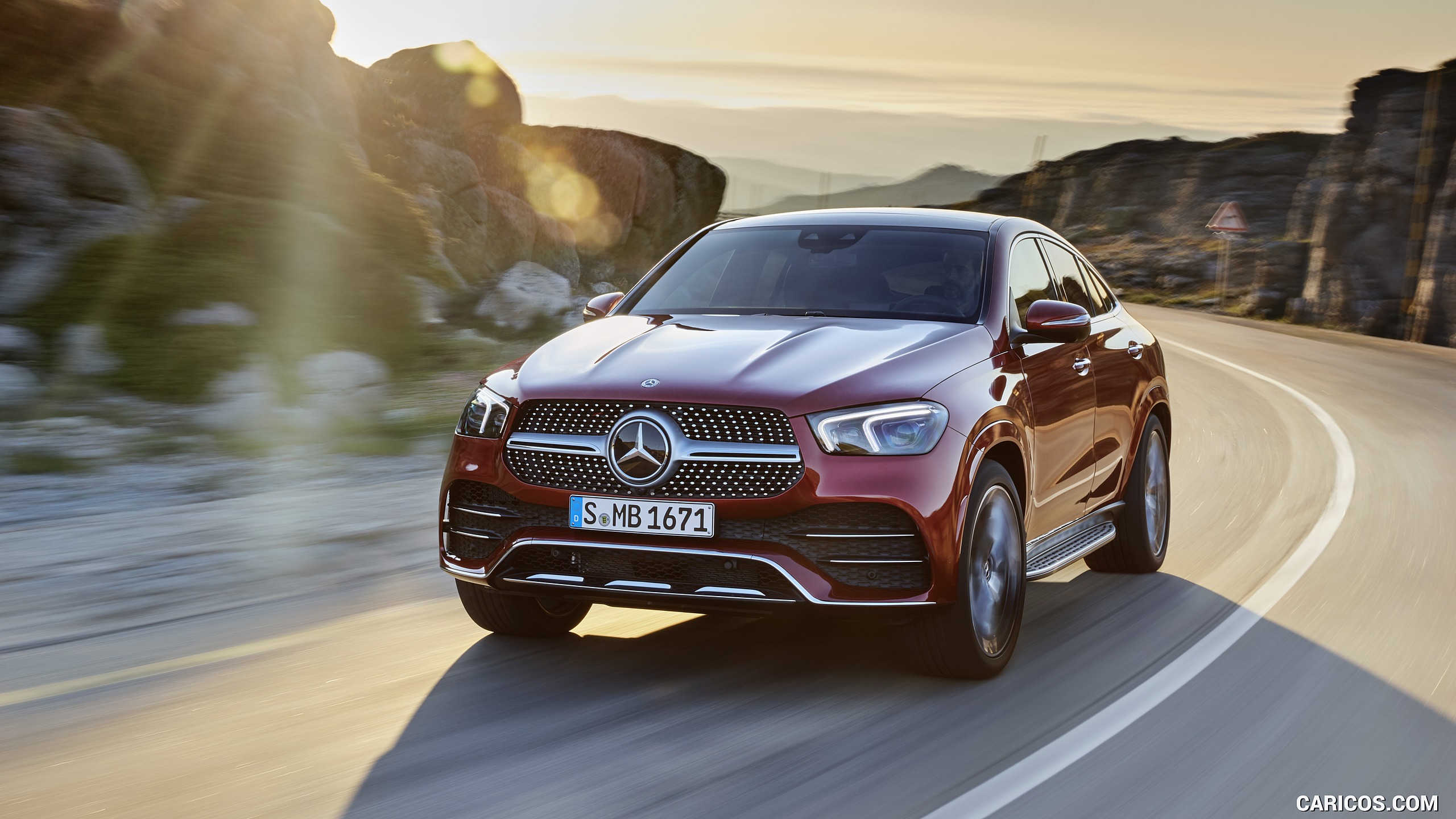 2021 Mercedes-Benz GLE Coupe (Color: Designo Hyacinth Red Metallic) - Front, #2 of 62
