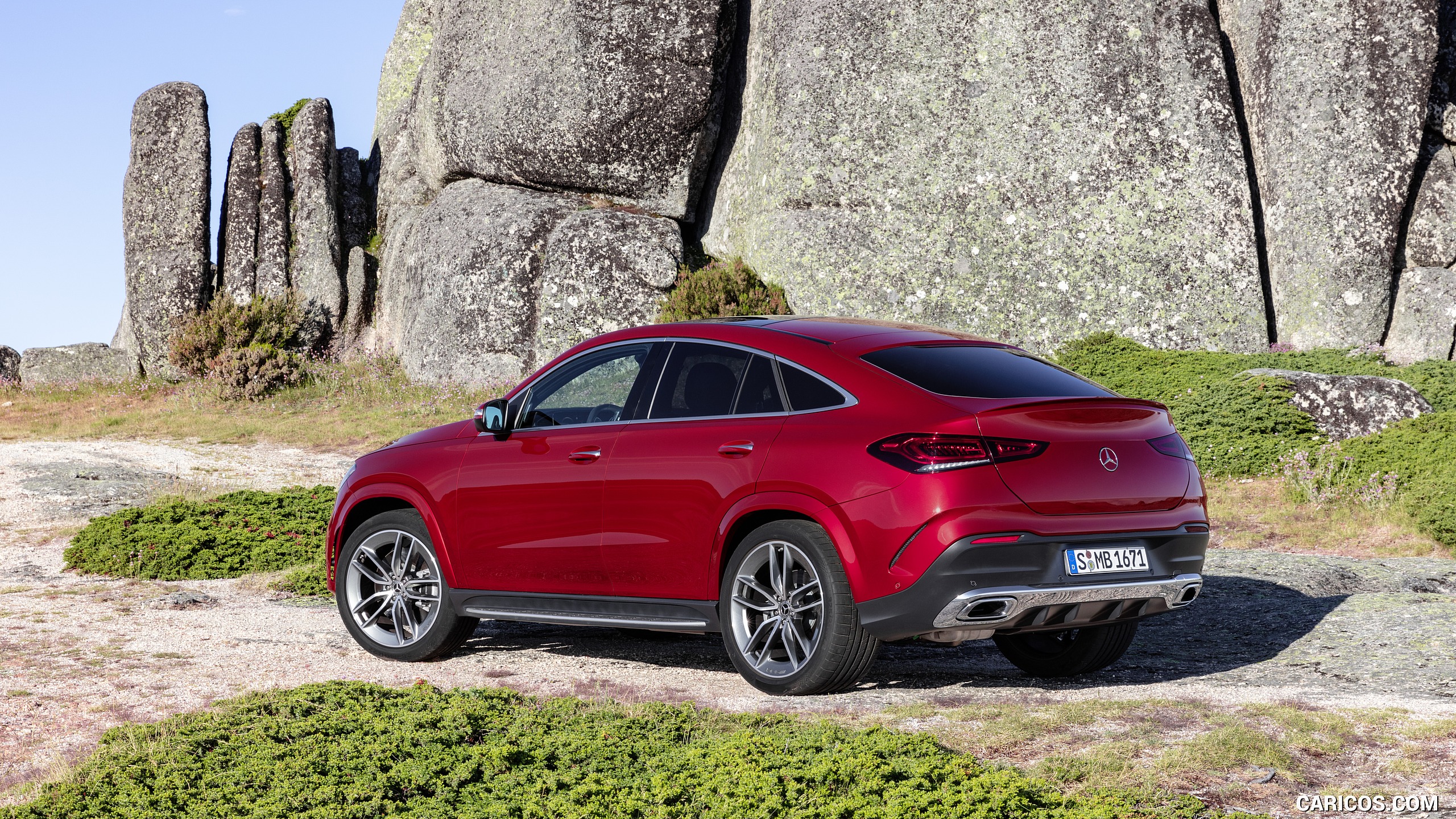 2021 Mercedes-Benz GLE Coupe (Color: Designo Hyacinth Red Metallic) - Rear Three-Quarter, #12 of 62