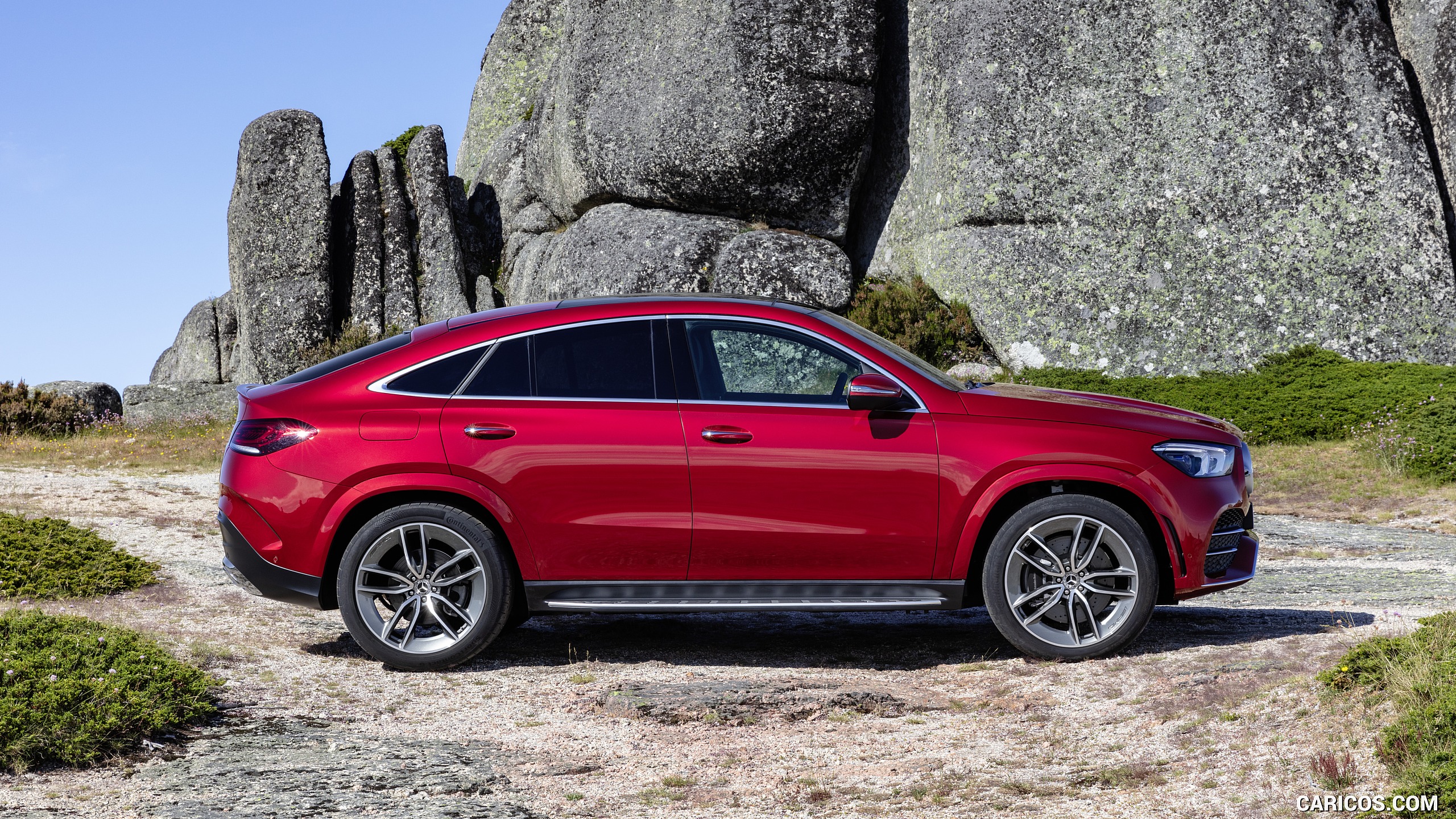 2021 Mercedes-Benz GLE Coupe (Color: Designo Hyacinth Red Metallic) - Side, #11 of 62