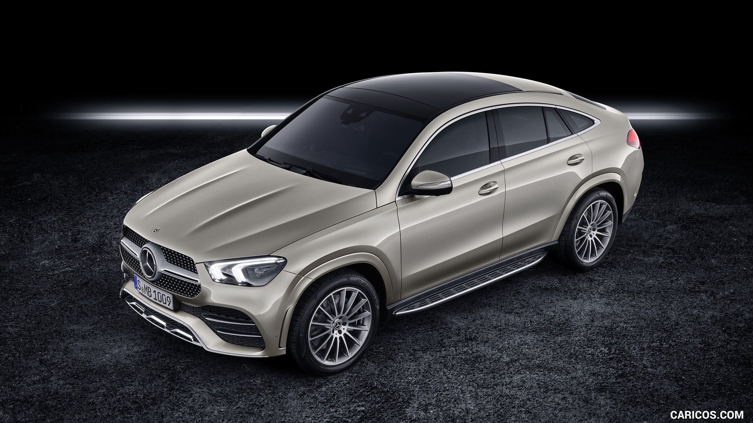 2021 Mercedes-Benz GLE Coupe (Color: Moyave Silver) - Front Three-Quarter, #21 of 62