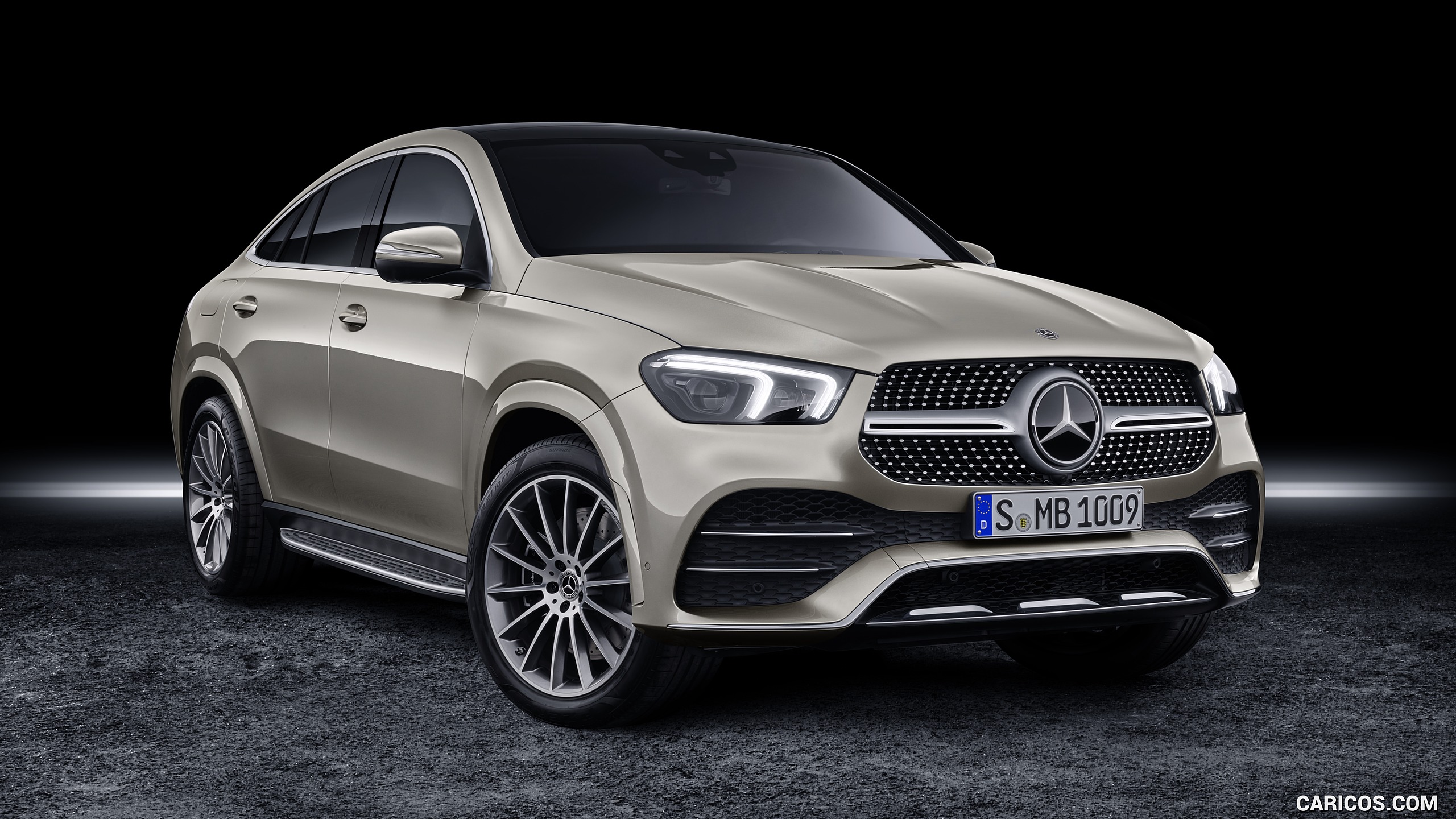 2021 Mercedes-Benz GLE Coupe (Color: Moyave Silver) - Front Three-Quarter, #22 of 62