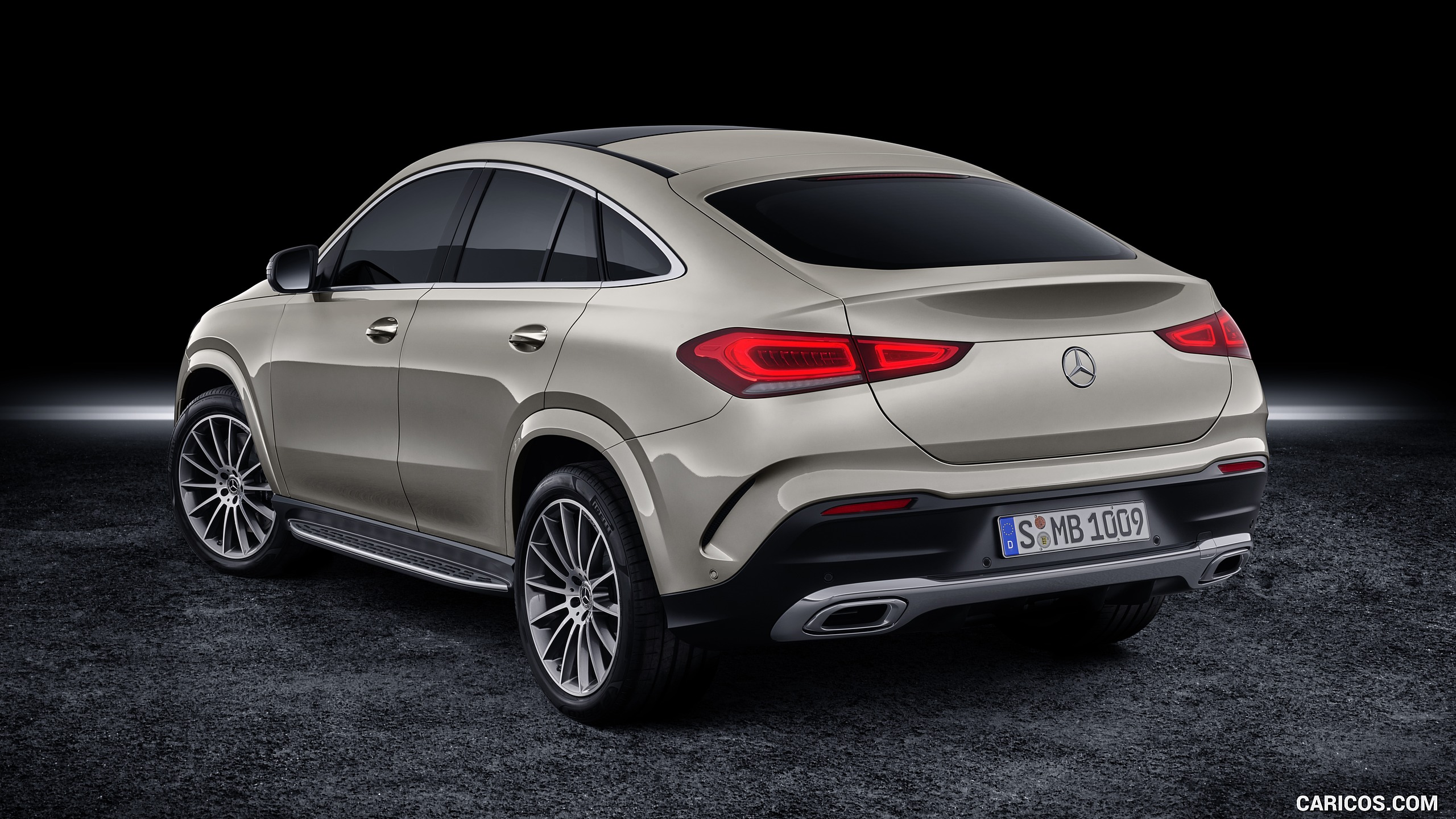 2021 Mercedes-Benz GLE Coupe (Color: Moyave Silver) - Rear Three-Quarter, #24 of 62