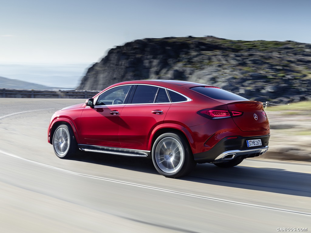 2021 Mercedes-Benz GLE Coupe (Color: Designo Hyacinth Red Metallic) - Rear Three-Quarter