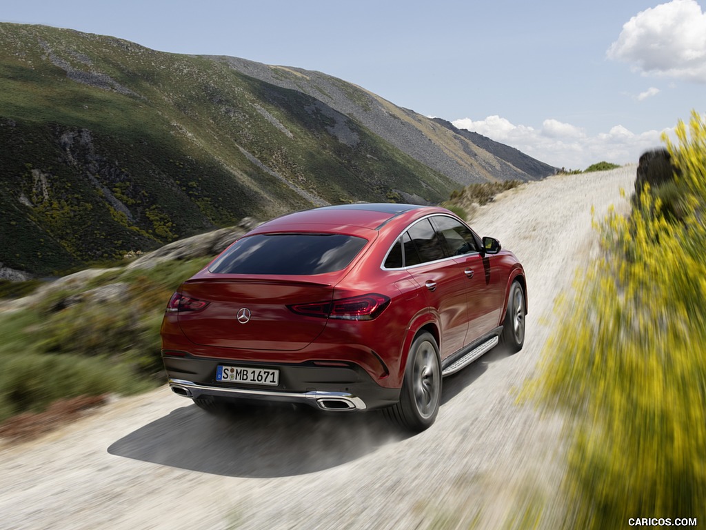 2021 Mercedes-Benz GLE Coupe (Color: Designo Hyacinth Red Metallic) - Rear Three-Quarter