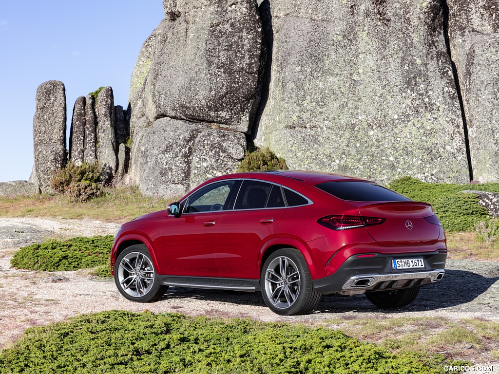 2021 Mercedes-Benz GLE Coupe (Color: Designo Hyacinth Red Metallic) - Rear Three-Quarter