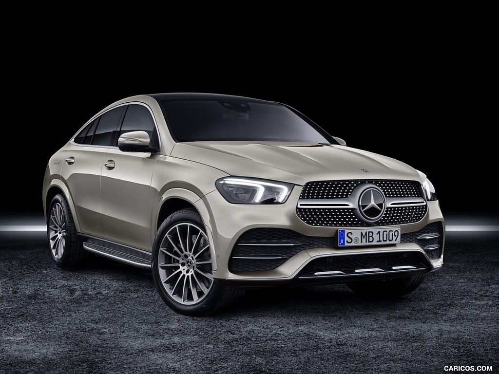 2021 Mercedes-Benz GLE Coupe (Color: Moyave Silver) - Front Three-Quarter