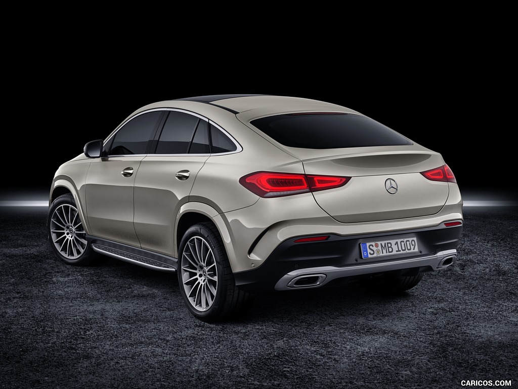 2021 Mercedes-Benz GLE Coupe (Color: Moyave Silver) - Rear Three-Quarter