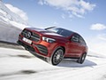 2021 Mercedes-Benz GLE Coupe 400 d 4MATIC Coupe (Color: Designo Hyacinth Red Metallic) - Front Three-Quarter