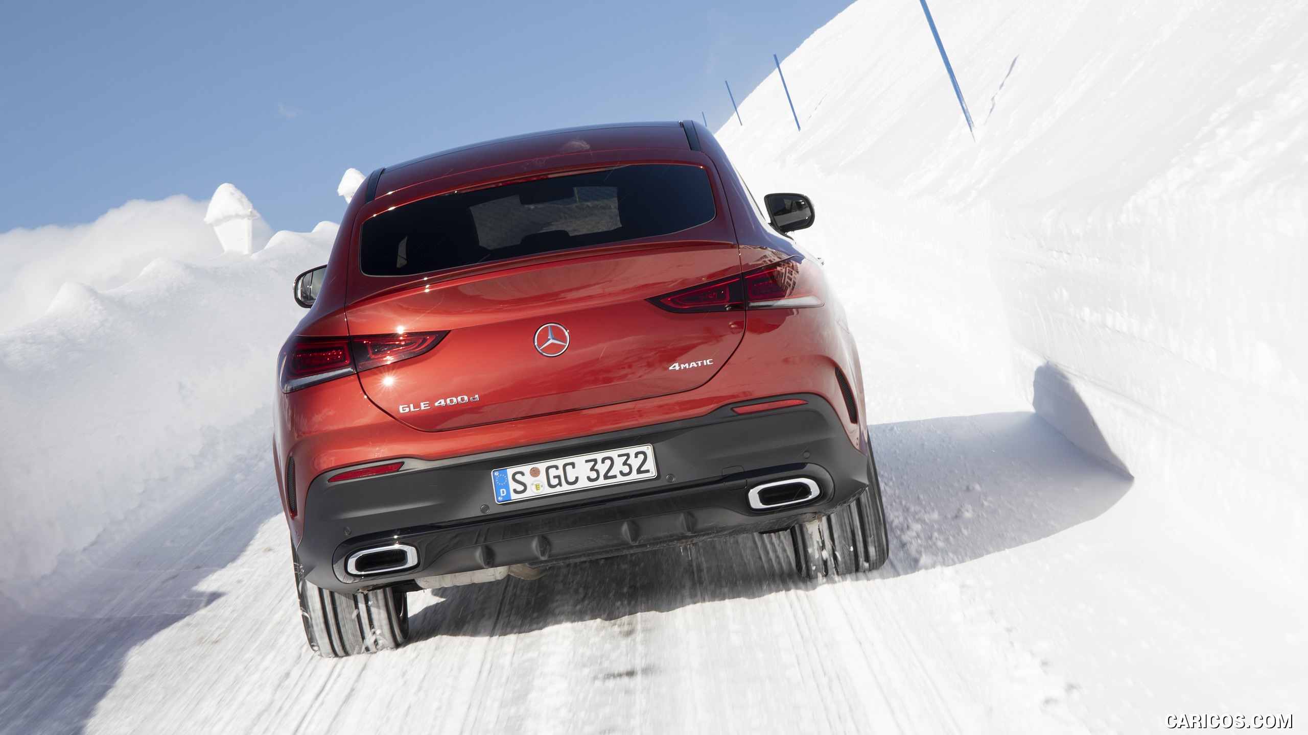 2021 Mercedes-Benz GLE Coupe 400 d 4MATIC Coupe (Color: Designo Hyacinth Red Metallic) - Rear, #52 of 62