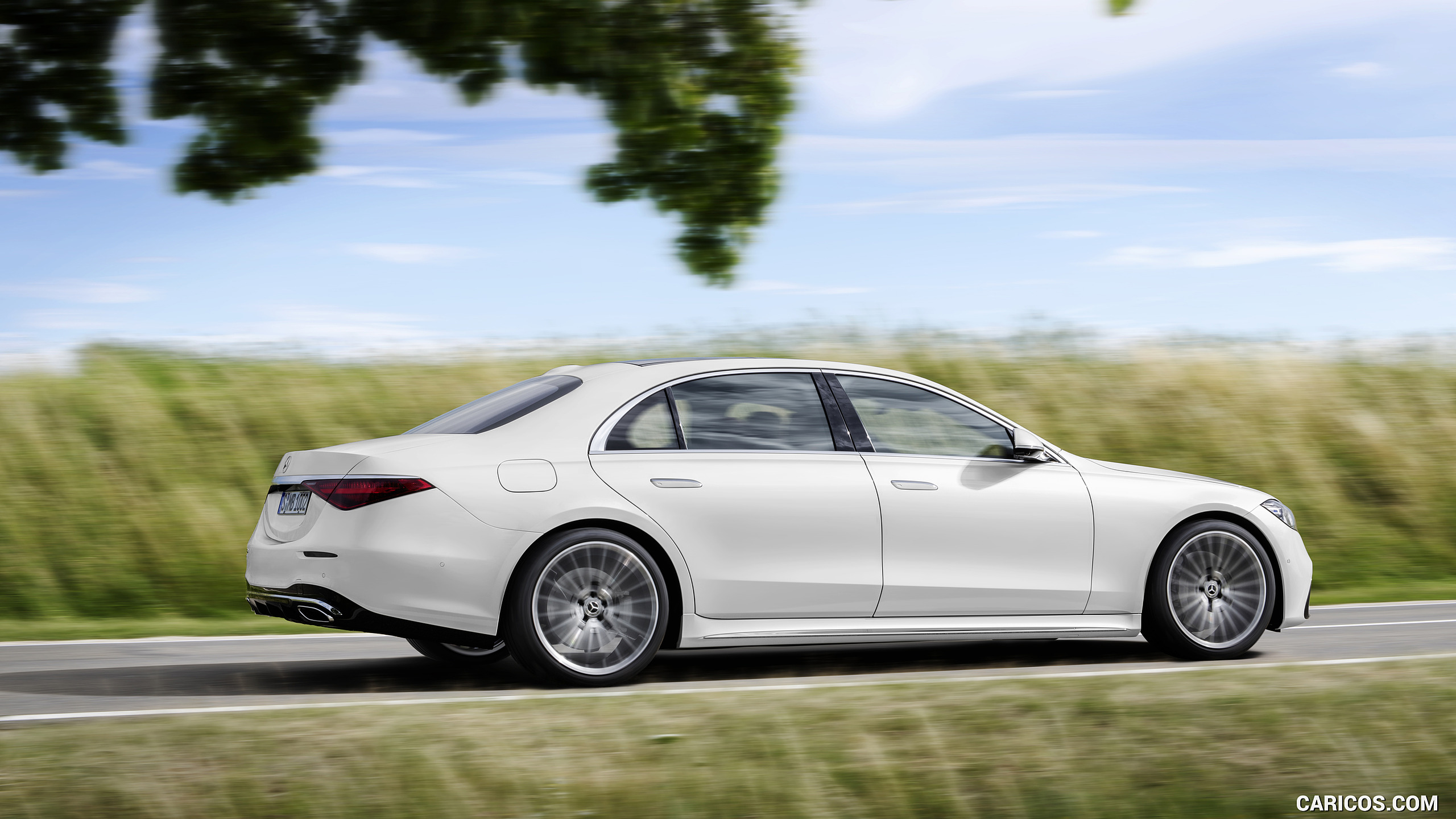 2021 Mercedes-Benz S-Class (Color: Diamond White) - Side, #6 of 316