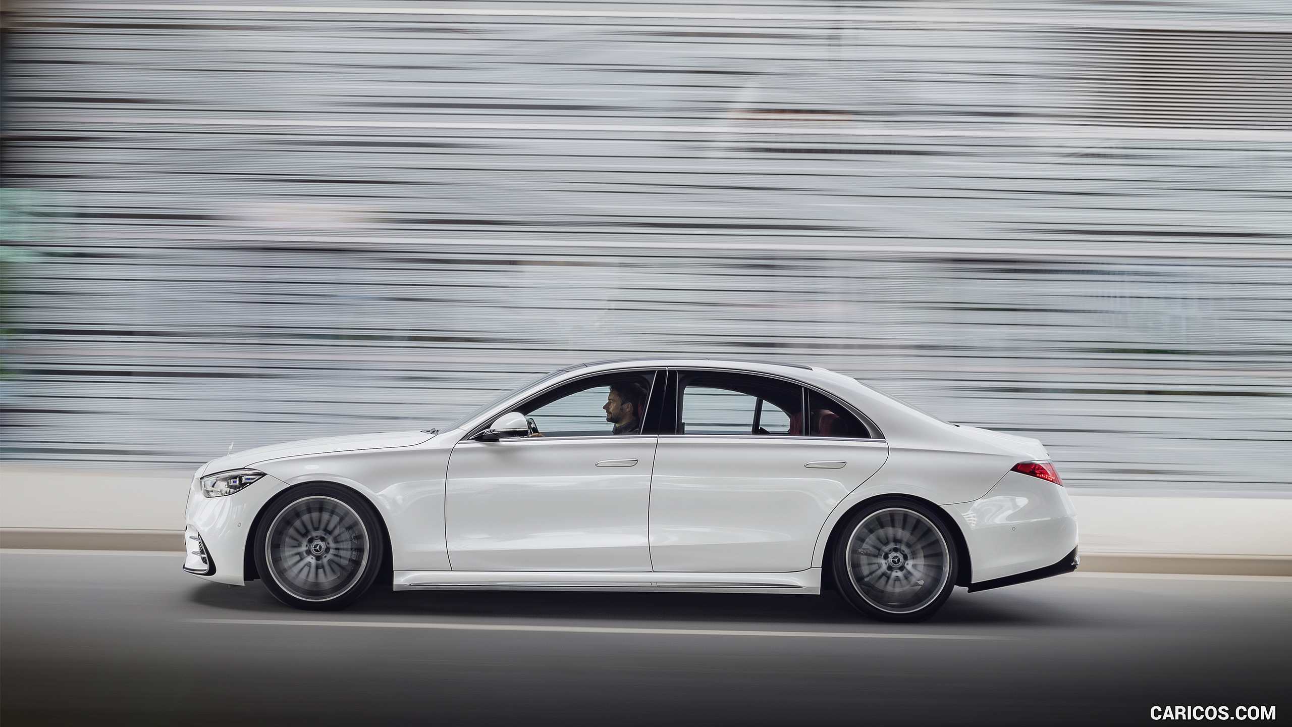 2021 Mercedes-Benz S-Class (Color: Diamond White) - Side, #26 of 316