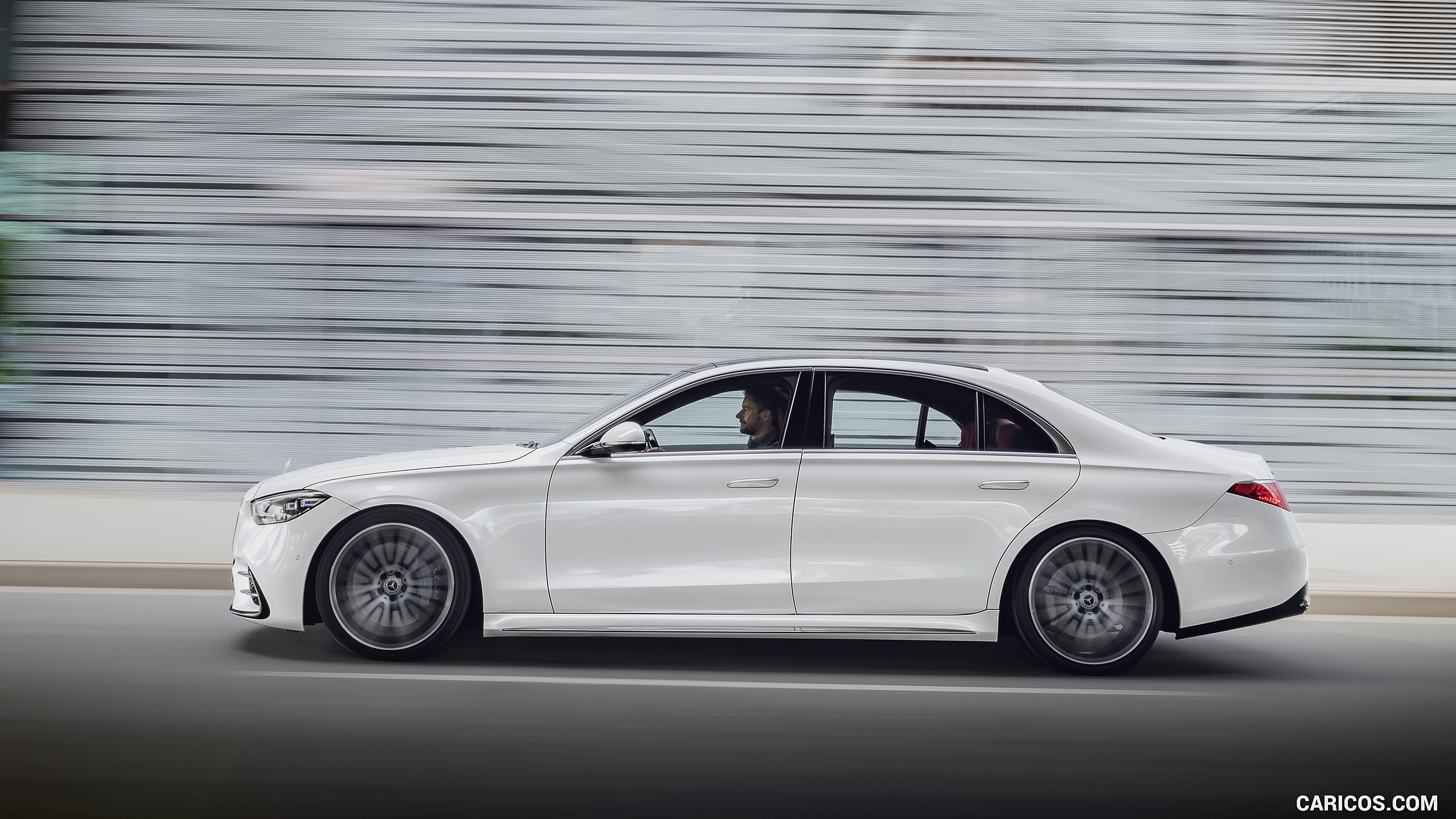 2021 Mercedes-Benz S-Class (Color: Diamond White) - Side, #27 of 316
