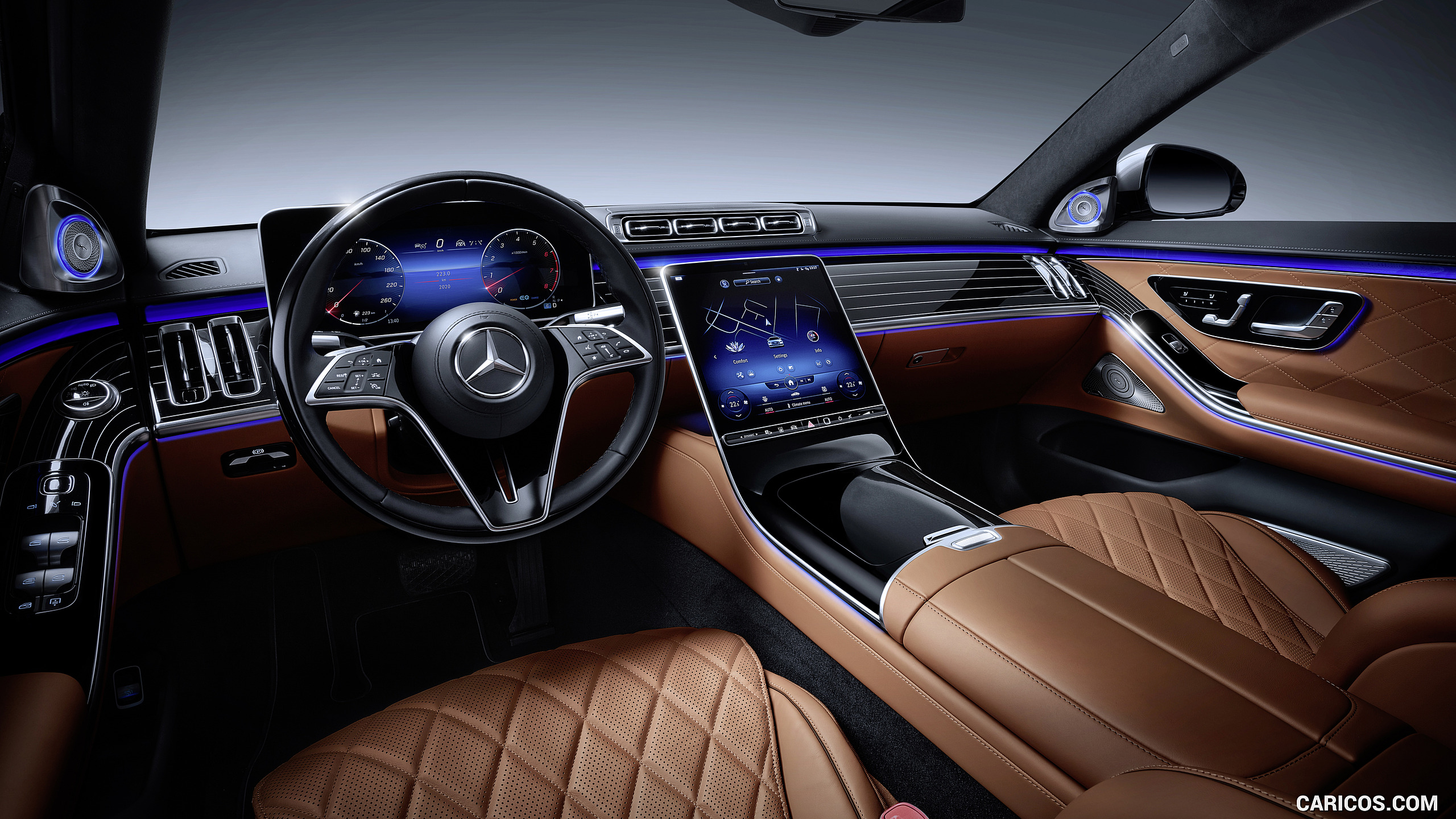 2021 Mercedes-Benz S-Class (Color: Leather Siena Brown) - Interior, Cockpit, #98 of 316