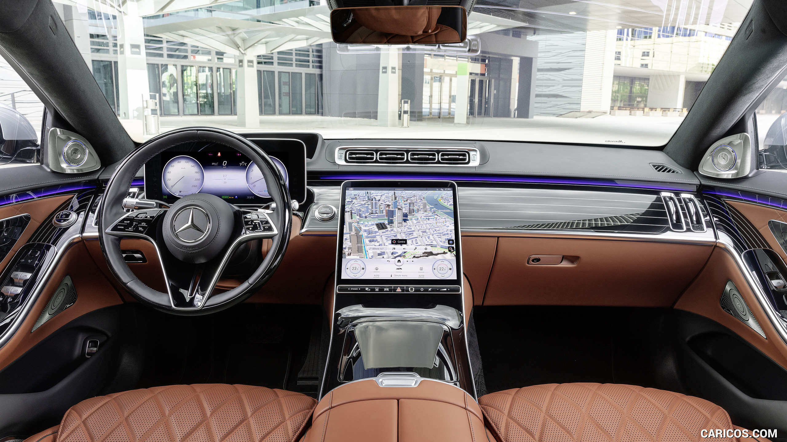 2021 Mercedes-Benz S-Class (Color: Leather Siena Brown) - Interior, Cockpit, #106 of 316