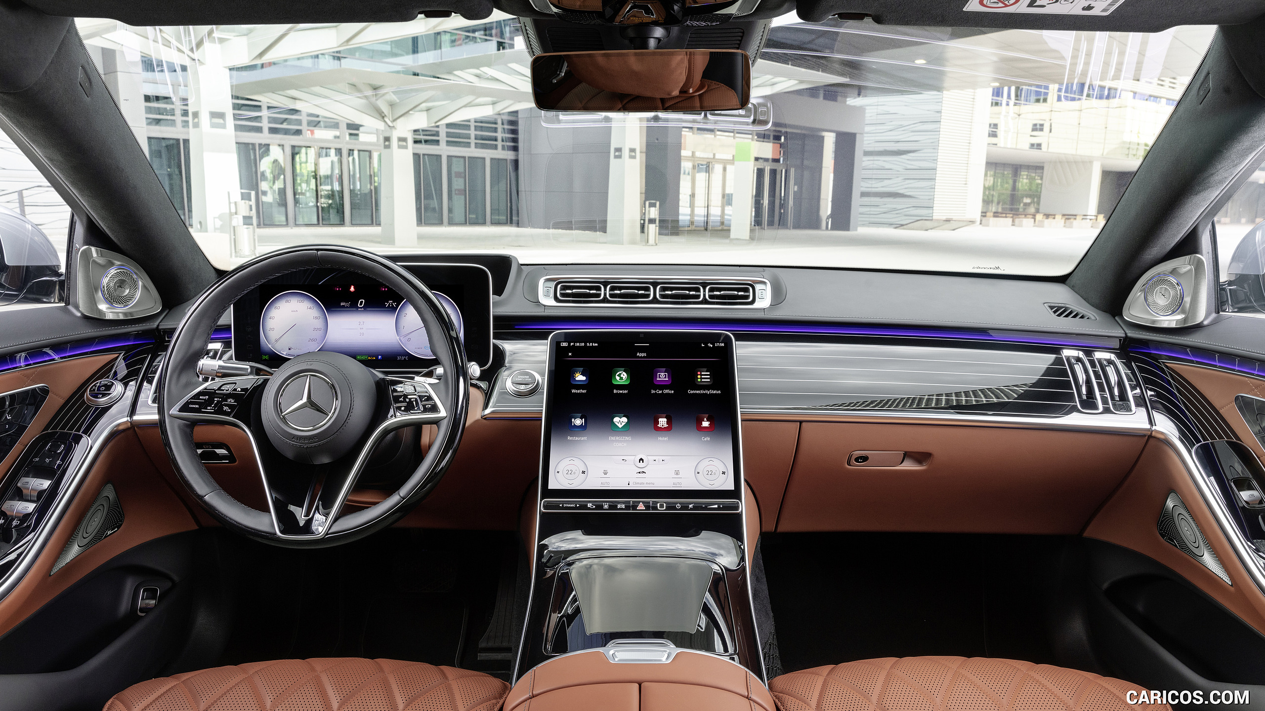 2021 Mercedes-Benz S-Class (Color: Leather Siena Brown) - Interior, Cockpit, #114 of 316