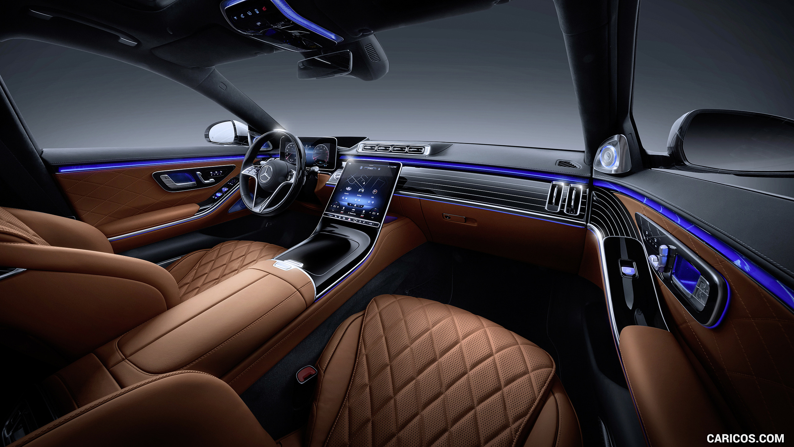 2021 Mercedes-Benz S-Class (Color: Leather Siena Brown) - Interior, Front Seats, #130 of 316