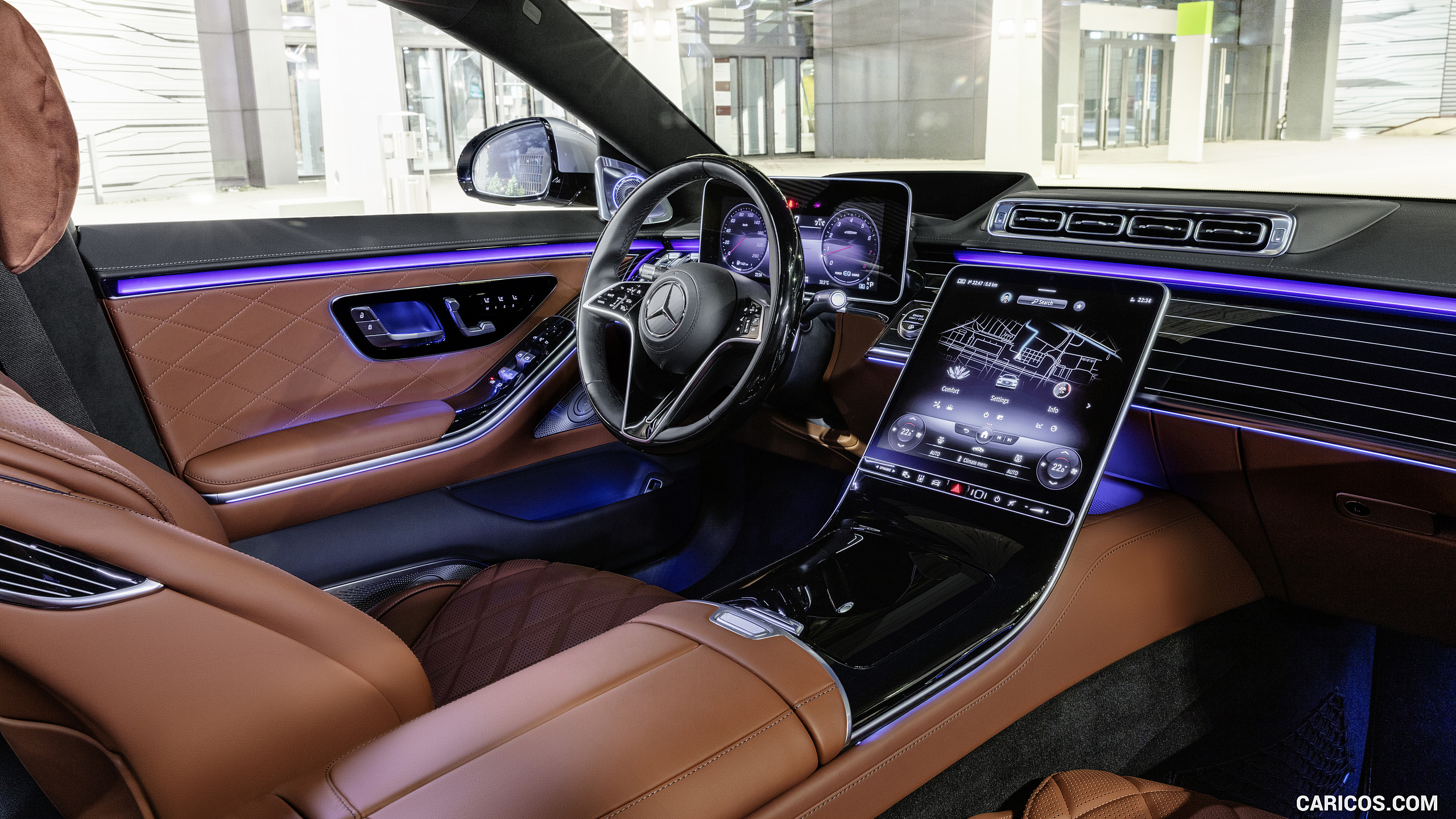 2021 Mercedes-Benz S-Class (Color: Leather Siena Brown) - Interior, #134 of 316