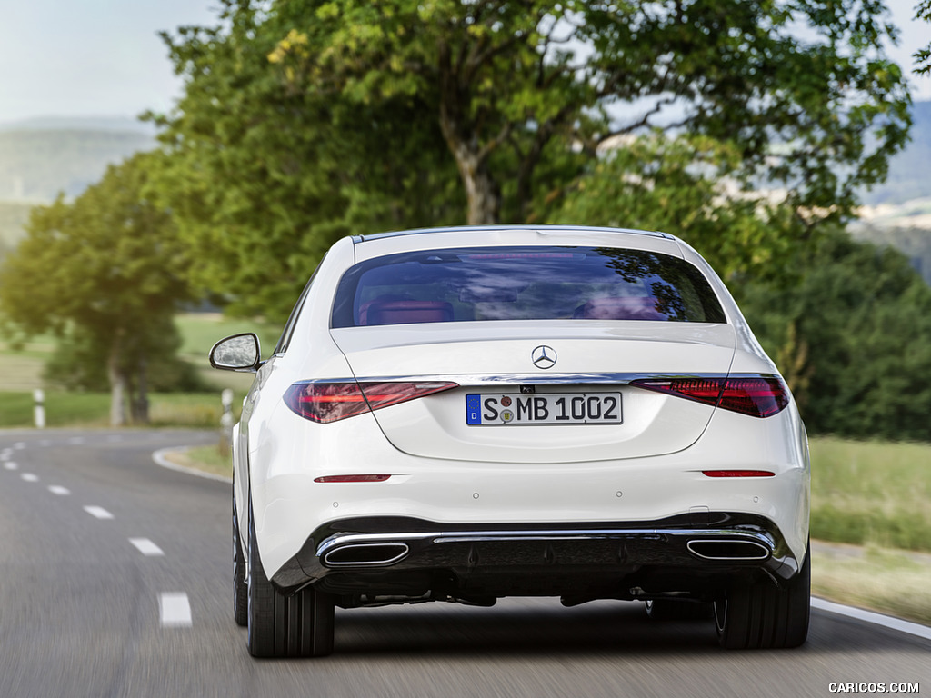 2021 Mercedes-Benz S-Class (Color: Diamond White) - Rear