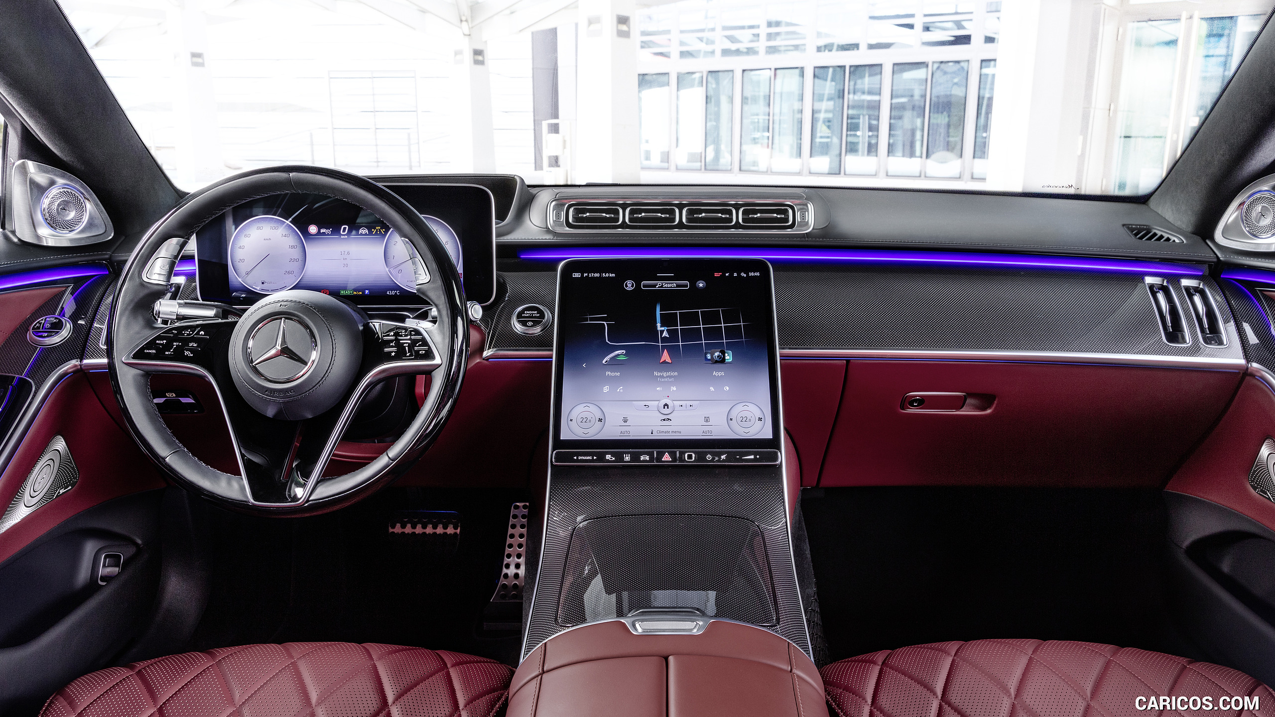 2021 MercedesBenz SClass (Color Leather Nappa Black/Carmin Red