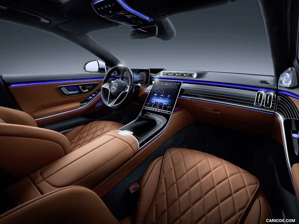 2021 Mercedes-Benz S-Class (Color: Leather Siena Brown) - Interior, Front Seats