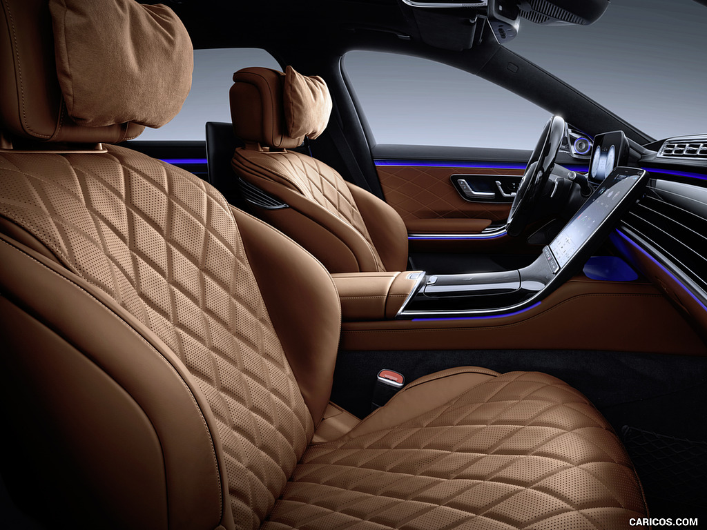 2021 Mercedes-Benz S-Class (Color: Leather Siena Brown) - Interior, Front Seats