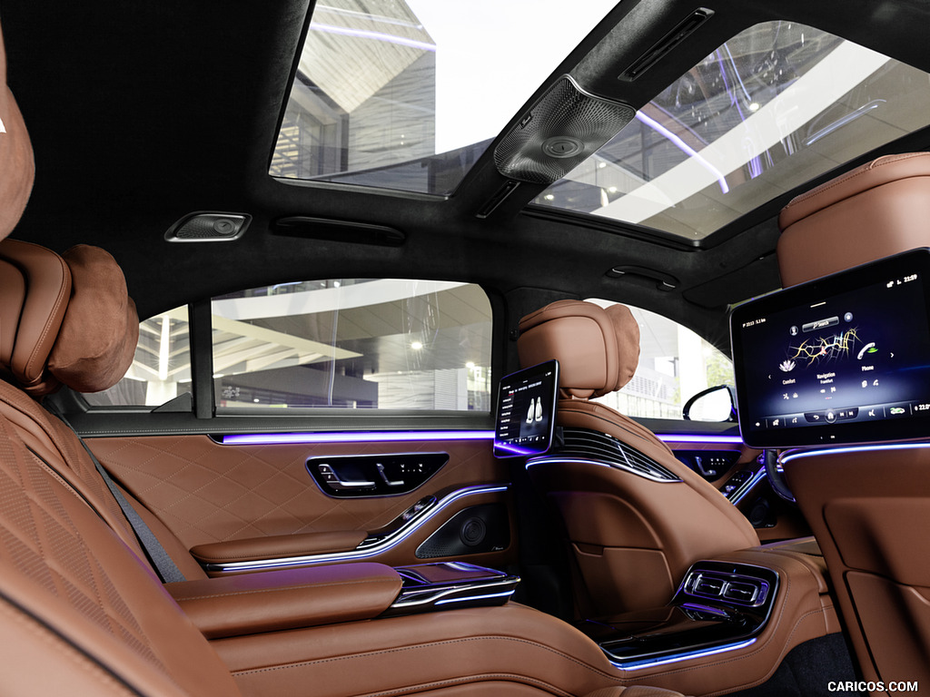 2021 Mercedes-Benz S-Class (Color: Leather Siena Brown) - Interior, Rear Seats