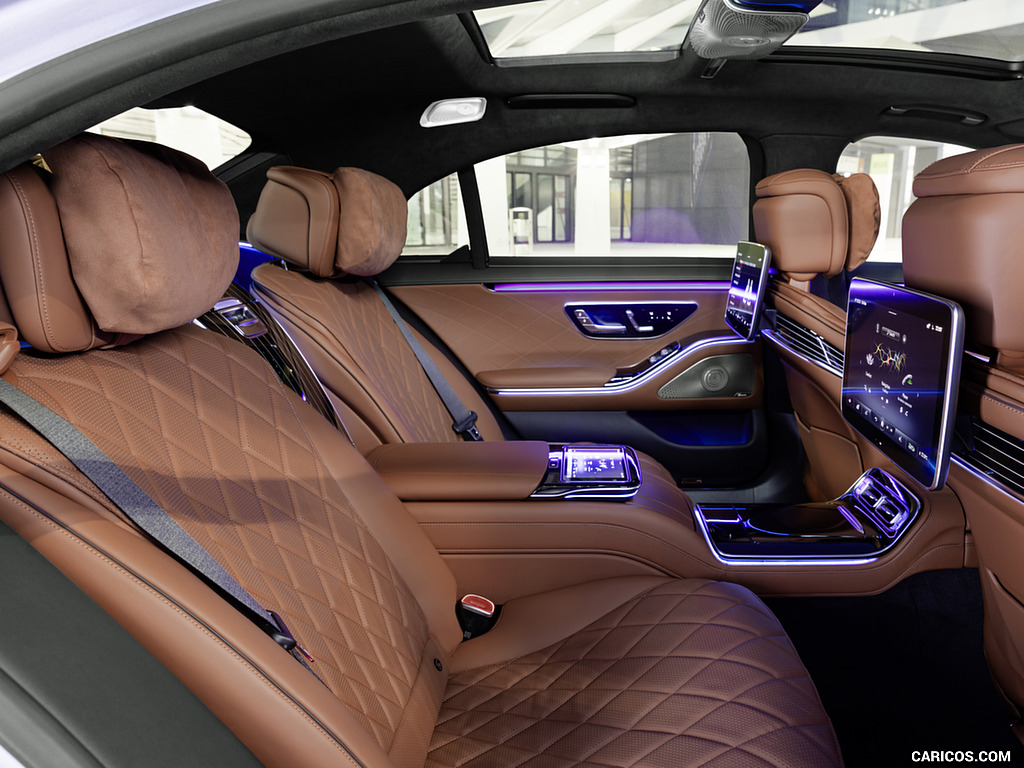 2021 Mercedes-Benz S-Class (Color: Leather Siena Brown) - Interior, Rear Seats