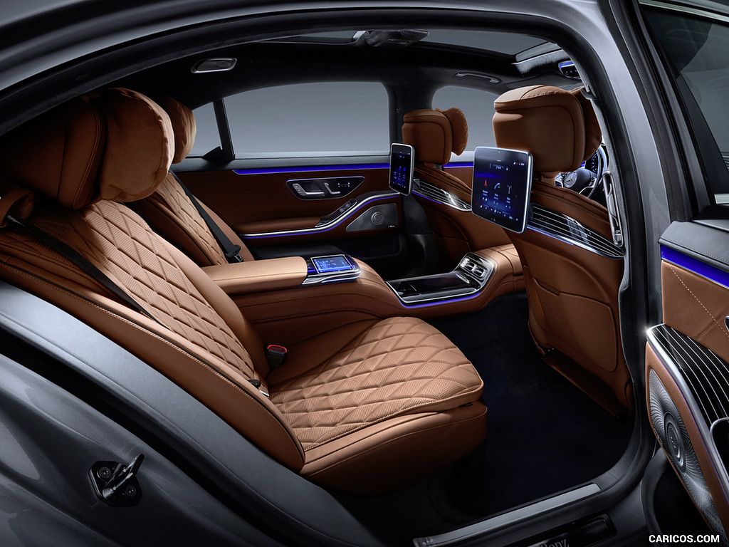 2021 Mercedes-Benz S-Class (Color: Leather Siena Brown) - Interior, Rear Seats