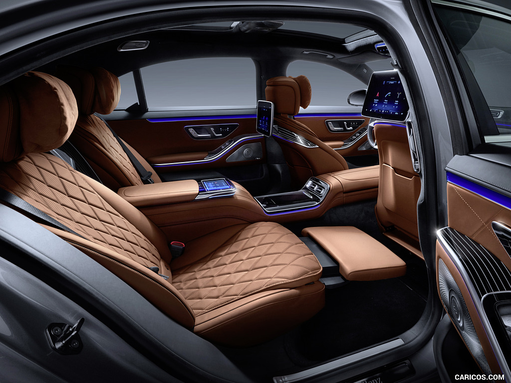 2021 Mercedes-Benz S-Class (Color: Leather Siena Brown) - Interior, Rear Seats