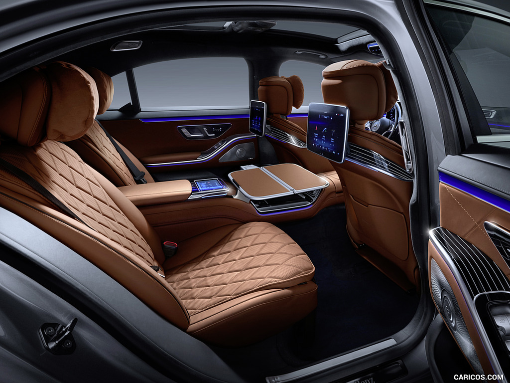 2021 Mercedes-Benz S-Class (Color: Leather Siena Brown) - Interior, Rear Seats