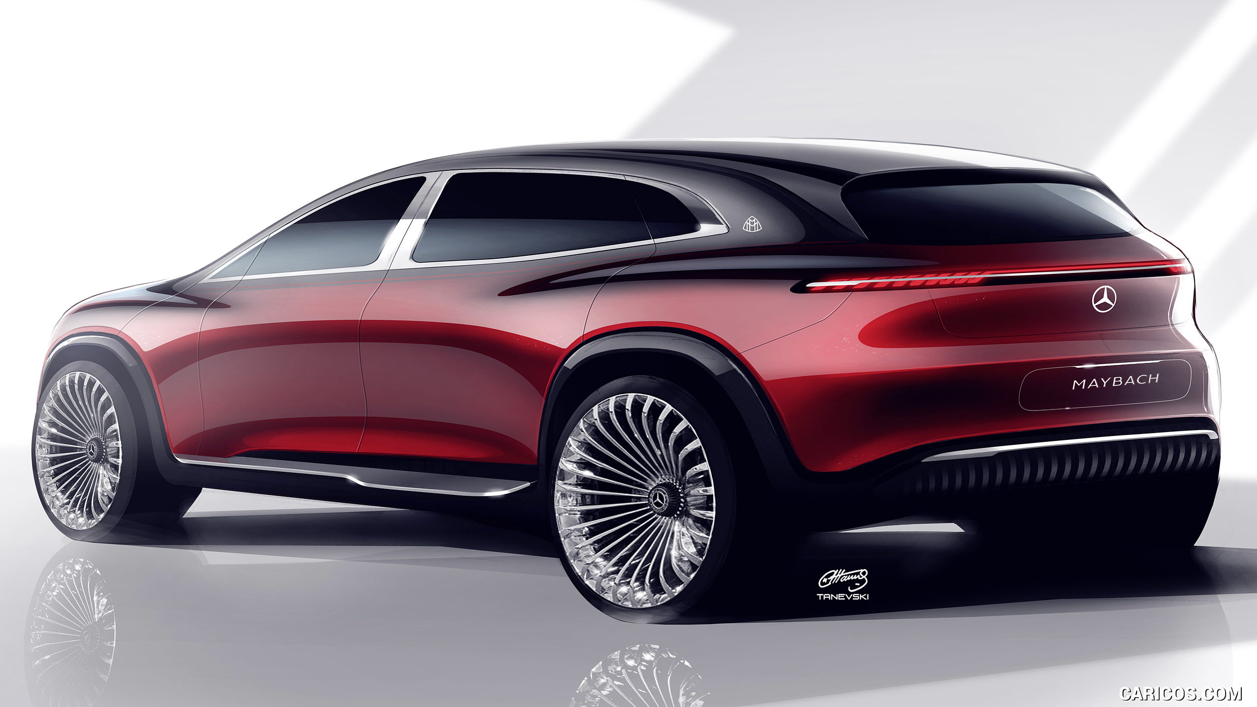 2021 Mercedes-Maybach EQS Concept - Design Sketch, #28 of 29