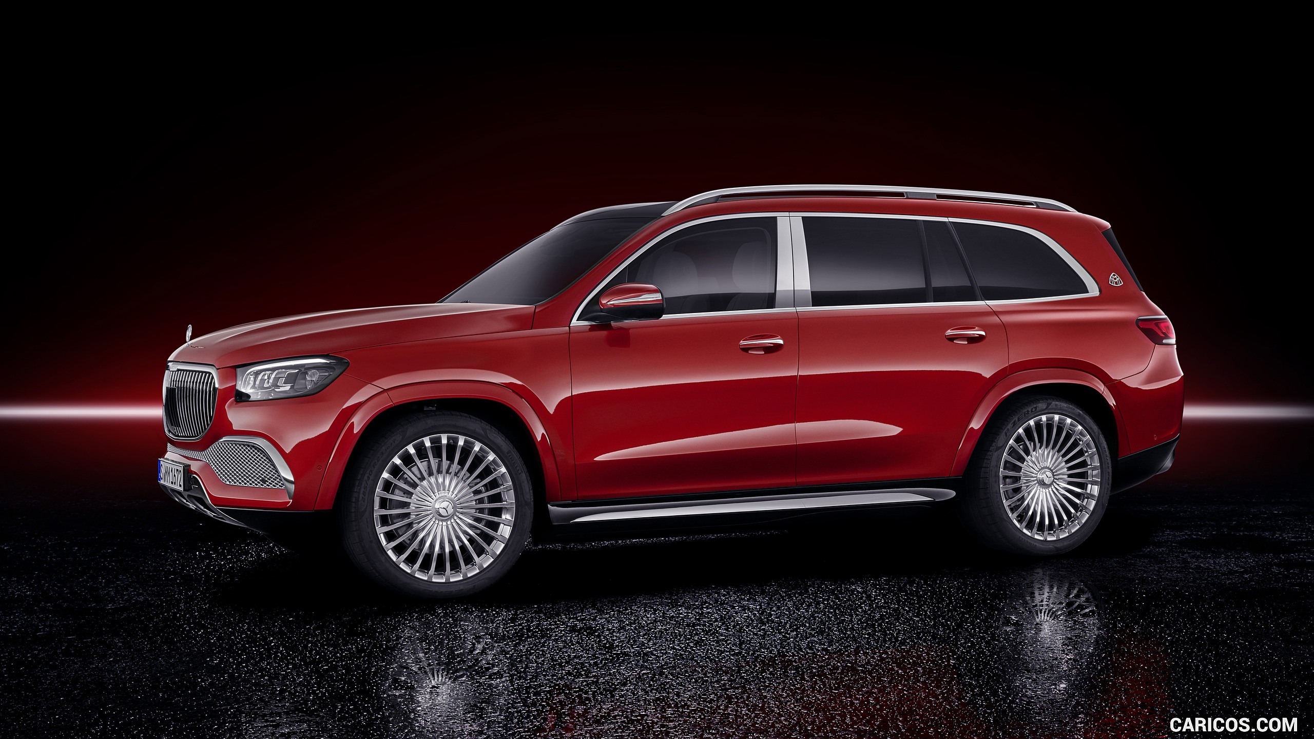 2021 Mercedes-Maybach GLS 600 (Color: Designo Hyacinth Red Metallic) - Side, #53 of 297