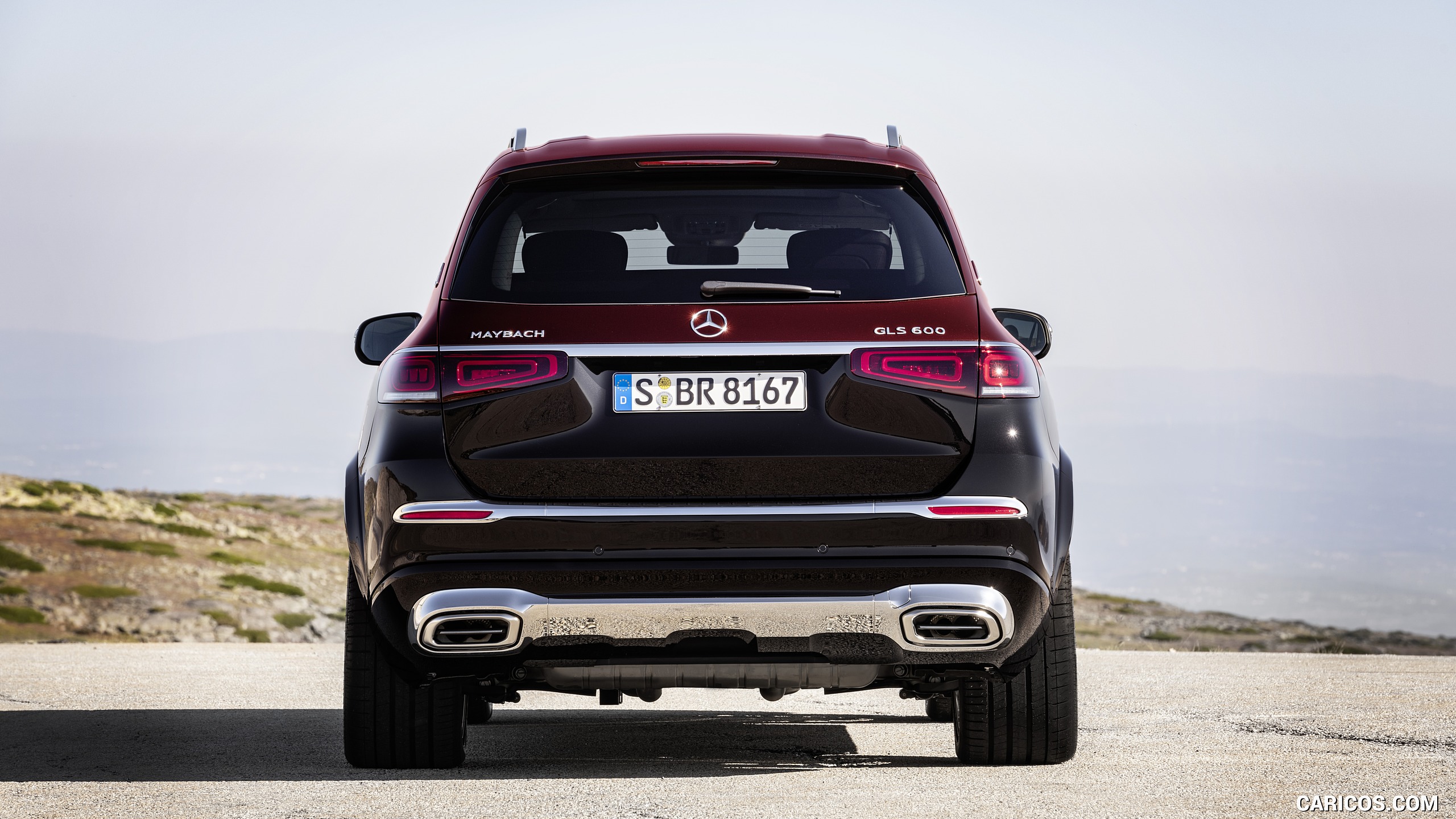 2021 Mercedes-Maybach GLS 600 (Color: Rubellite Red / Obsidian Black) - Rear, #17 of 297