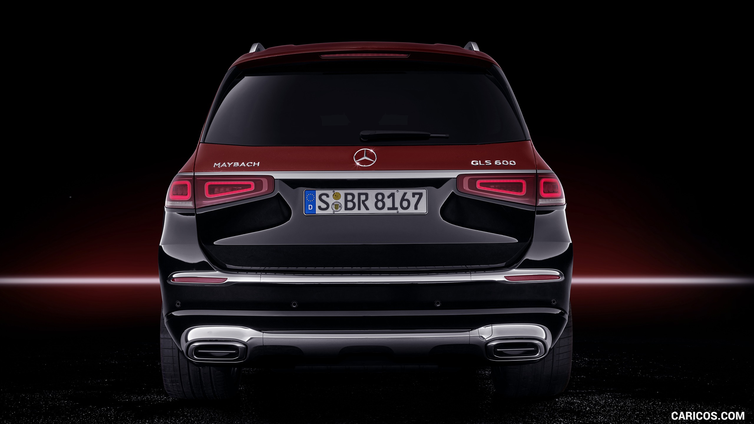 2021 Mercedes-Maybach GLS 600 (Color: Rubellite Red / Obsidian Black) - Rear, #39 of 297