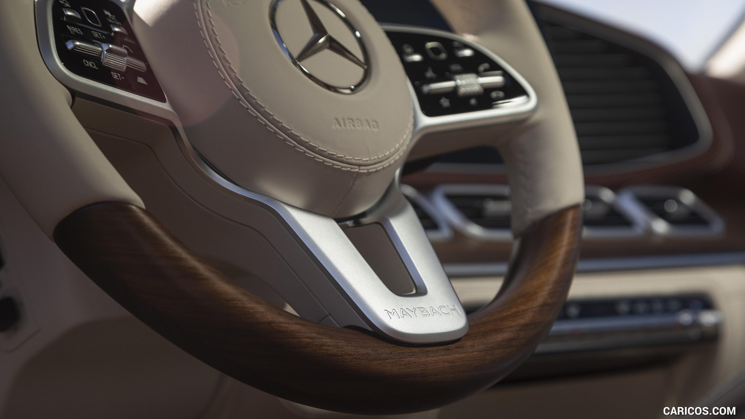 2021 Mercedes-Maybach GLS 600 (US-Spec) - Interior, Steering Wheel, #132 of 297