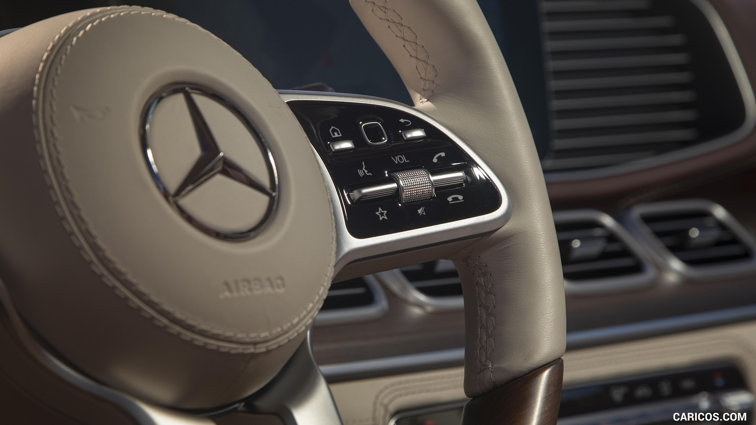 2021 Mercedes-Maybach GLS 600 (US-Spec) - Interior, Steering Wheel, #133 of 297